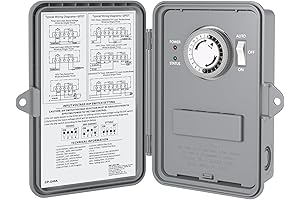 BN-LINK 20 Amp Pool Timer, Outdoor Mechanical Timer Box