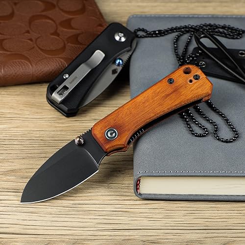 Miniatura 3 de CIVIVI Navaja de bolsillo Baby Banter para EDC cuchillo plegable Ben Petersen con hoja de acero Nitro V de 234 pulgadas mango de madera Cuibourtia