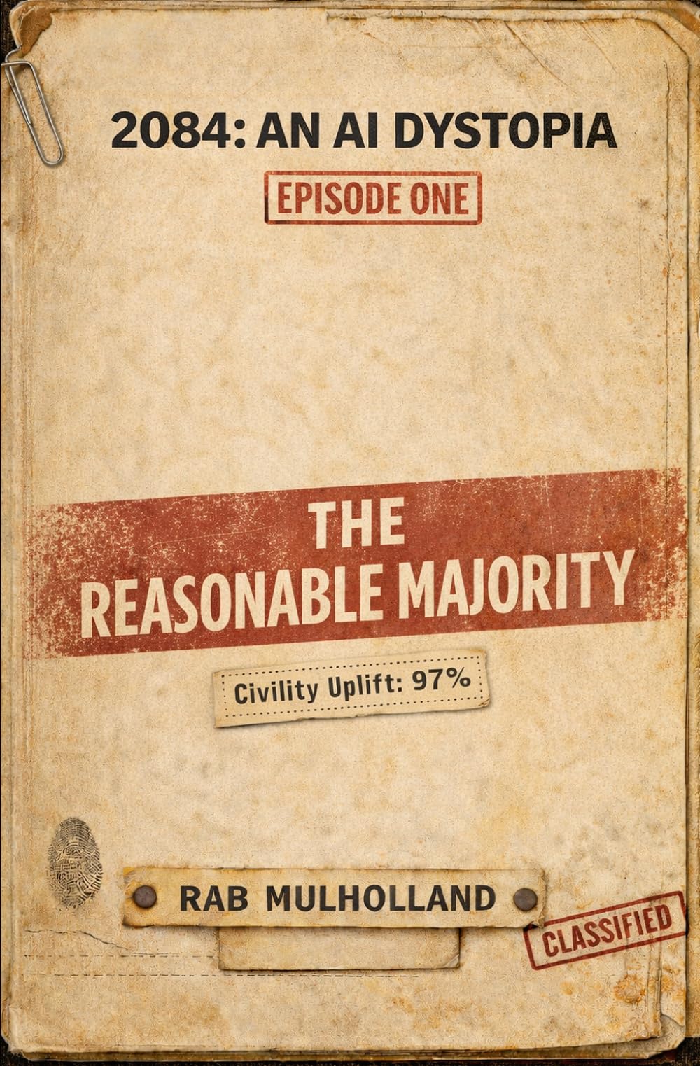 2084: An AI Dystopia - Episode 1: The Reasonable Majority: Near-future UK thriller: covert, AI-enabled compliance and behavioural containment suppressing free speech and freedom of expression.