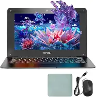 Mini laptop de 10,1 polegadas para crianças e estudantes - Laptop pequeno portátil de viagem com Int N4000, 8 GB de RAM, SSD de 128 GB (expansível de 1 TB), sistema W10, WiFi, Bluetooth - laptop preto