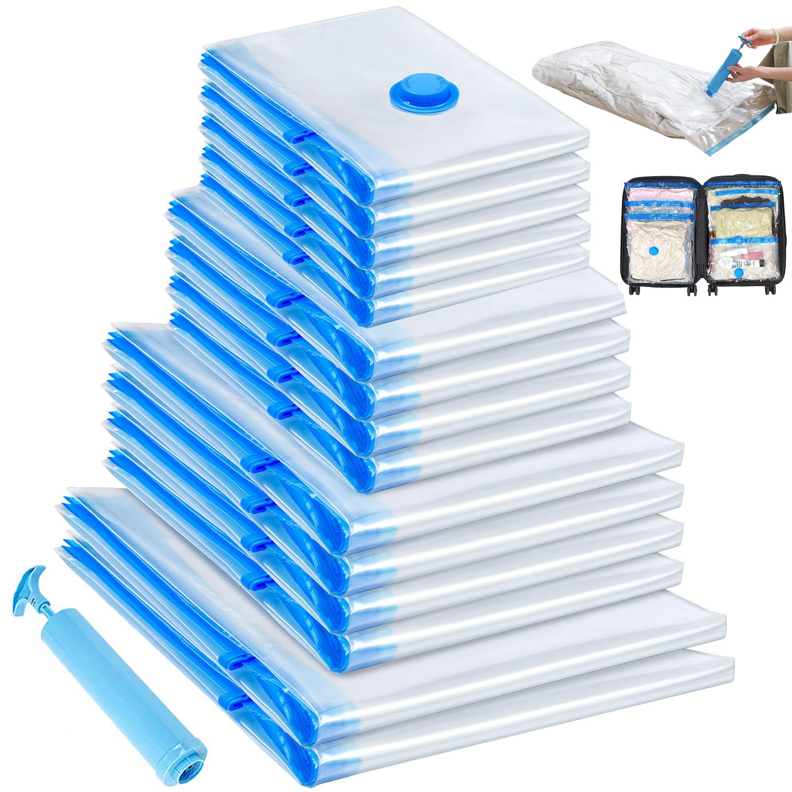 Vakuumbeutel für Kleidung ，Vacuum Bags for Clothing ，Vakuumbeutel für Bettdecken ， Ideal für Bettdecken, Jacken und platzsparende Aufbewahrung (13)