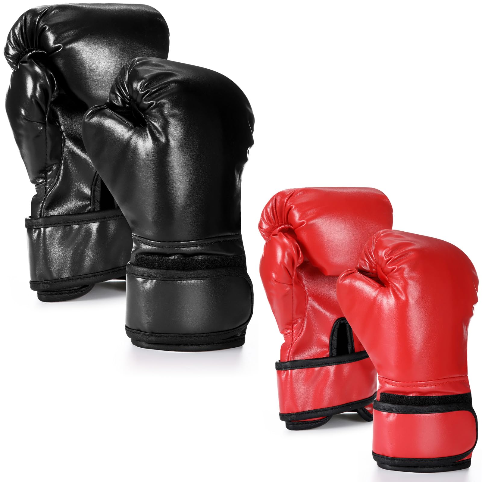 Arrowbash Boxhandschuhe für Kinder, Jugendliche, Erwachsene, inklusive 170 g und 284 g Boxhandschuhe, Wrestling-Sparring-Ausrüstung für Taekwondo, Kick, Muay Thai, BJJ, Karate-Training, 2 Paar