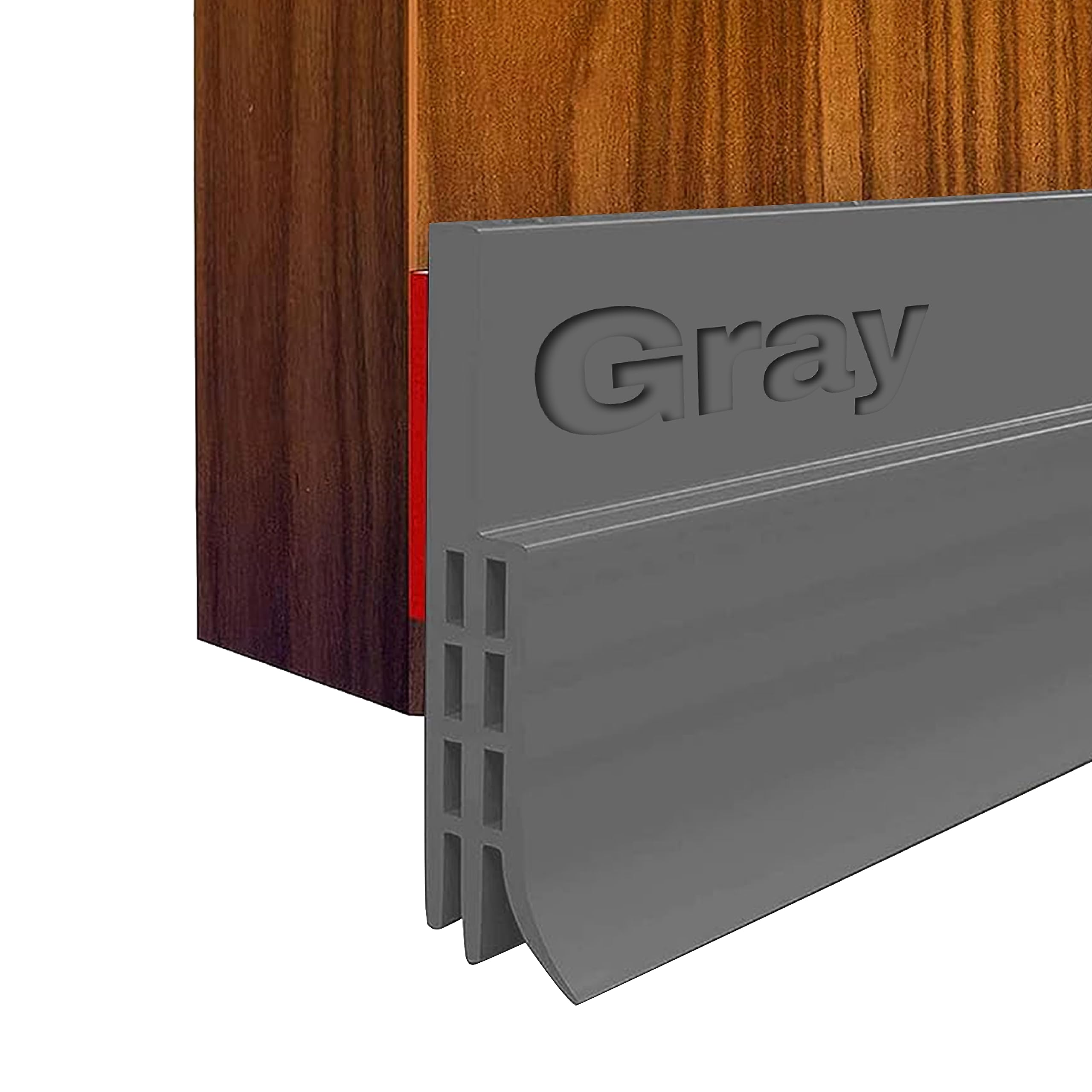 Door Bottom Draft Seal Strip Self Adhesive, Under Door Draft Stoppers for Noise Proof, Patio, Dust, Door Insulation Energy Saving,Under Door Gap Filler 39" L x 2" W (100 cm L x 5 cm W) (Grey)