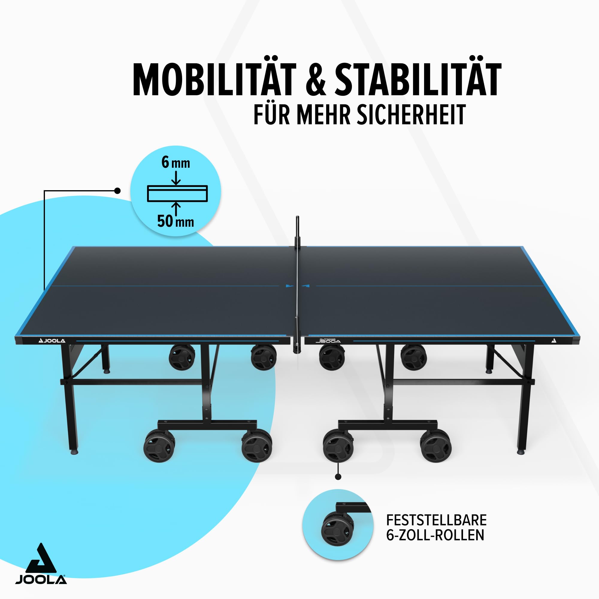 JOOLA Tischtennisplatte Outdoor - Profi Tischtennistisch Aluminium-Verbundoberfläche - wetterfest klappbar - inklusive Netz