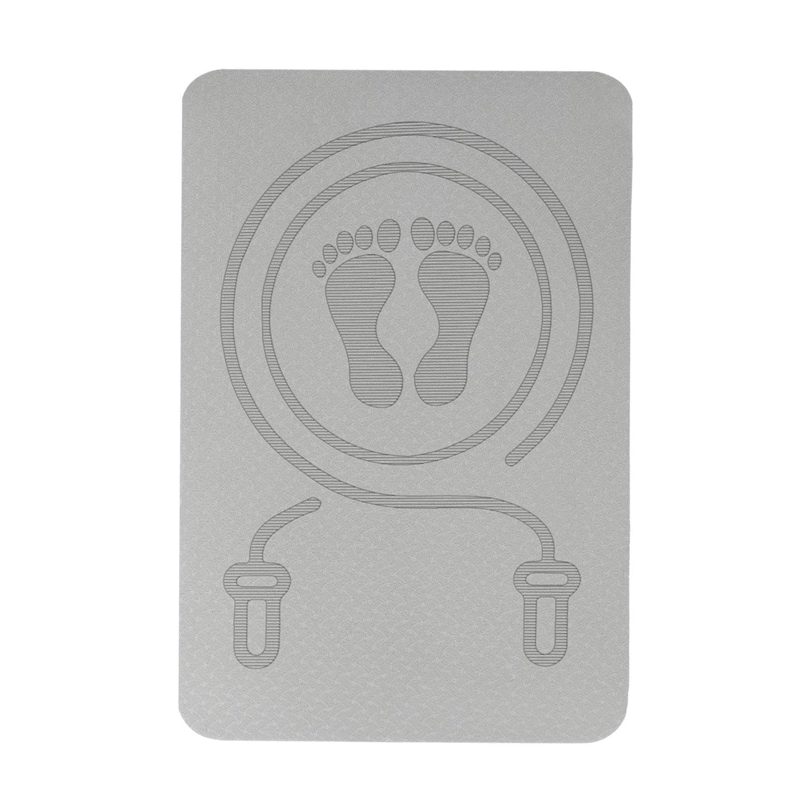 kowaku Jump Rope Mat Fitness Exercise Mat Protects Floors and Equipment Skipping Mat Jump Rope Pad for Indoor Outdoor Workout, Gray