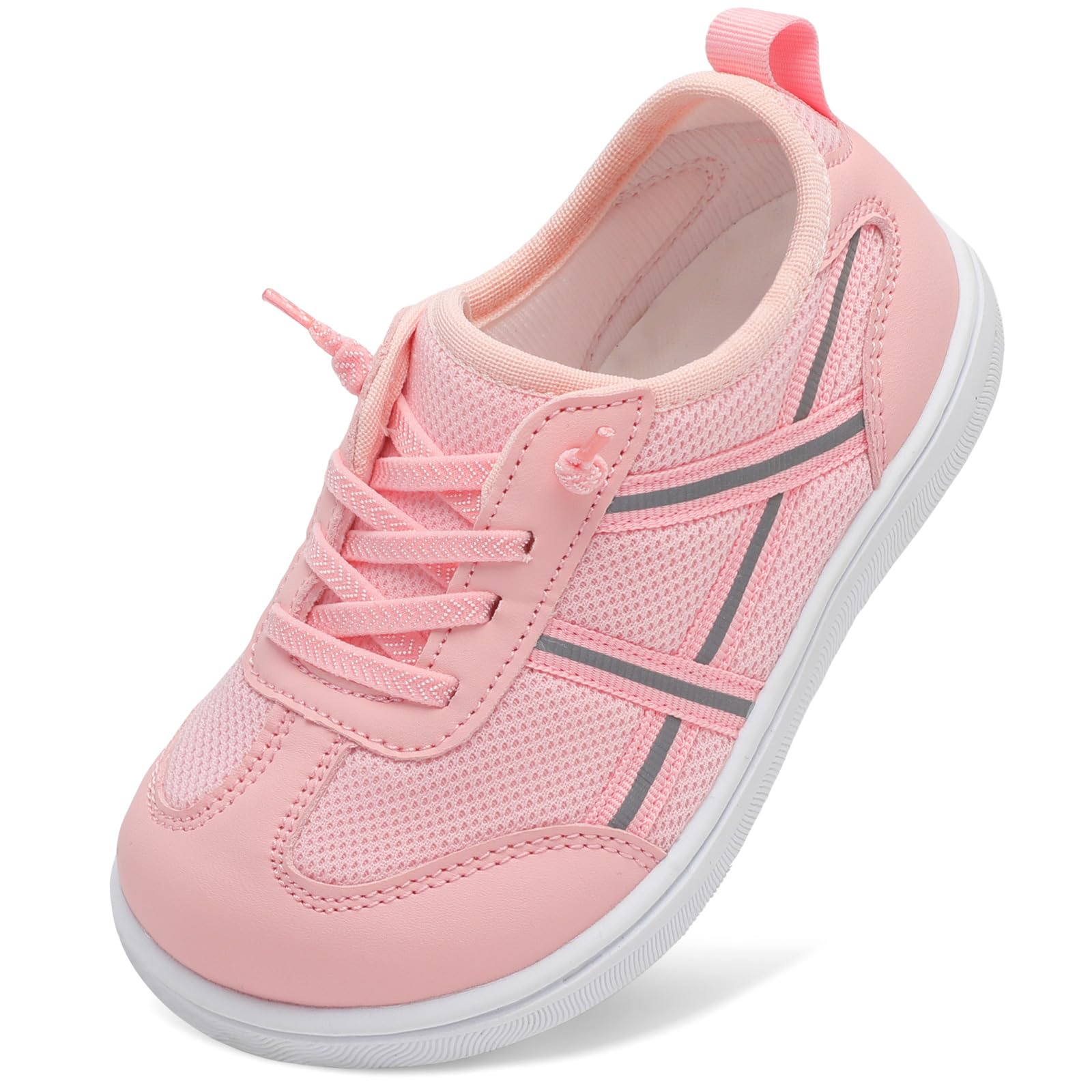 LeIsfIt Toddler Shoes Boys Girls Wide Barefoot Shoes Kids Slip on Casual Sneakers Breathable Non-Slip Sneakers for Walking Play School Tennis — view 9