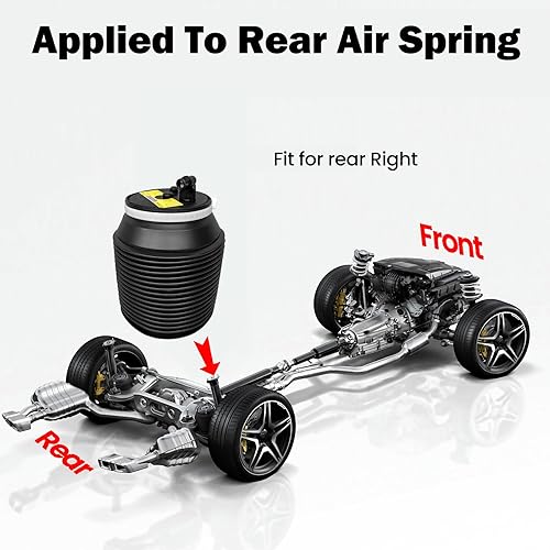 Miniatura 3 de VIGOR Bolsa de resorte de aire trasera derecha compatible con Toyota 4Runner, Land Cruiser Prado y Lexus GX460 GX470 con resorte de aire para