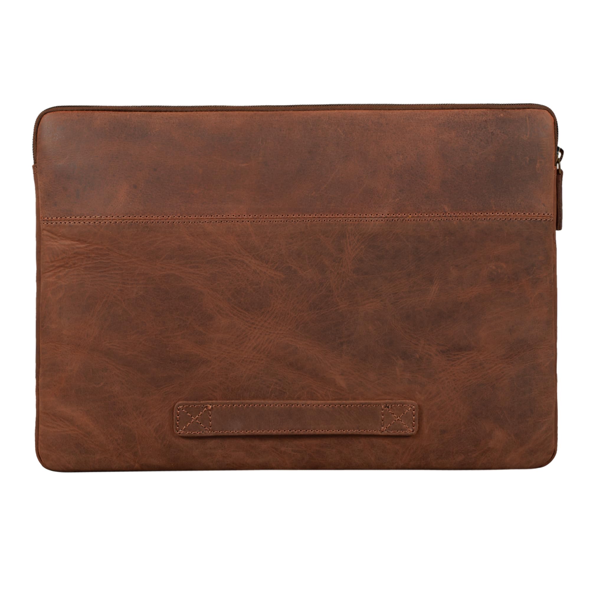 STILORD "Murphy" Rękaw do laptopa 15,6-calowy Skórzany pokrowiec na MacBooka 16-calowy i 15-calowy Folder na dokumenty Notebooka Organizator Kolor:veleta - brązowy