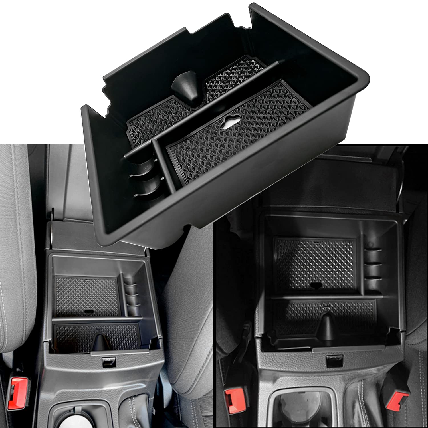 JOJOMARK for Ford Ranger 2019 2020 2021 Accessories Center Console Organizer Interior Storage Box Armrest Secondary Storage Tray
