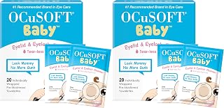 OCuSOFT Baby Eyelid and Eyelash Cleanser,Pre-Moistened Towelette,White/Blue,(Pack of 40)