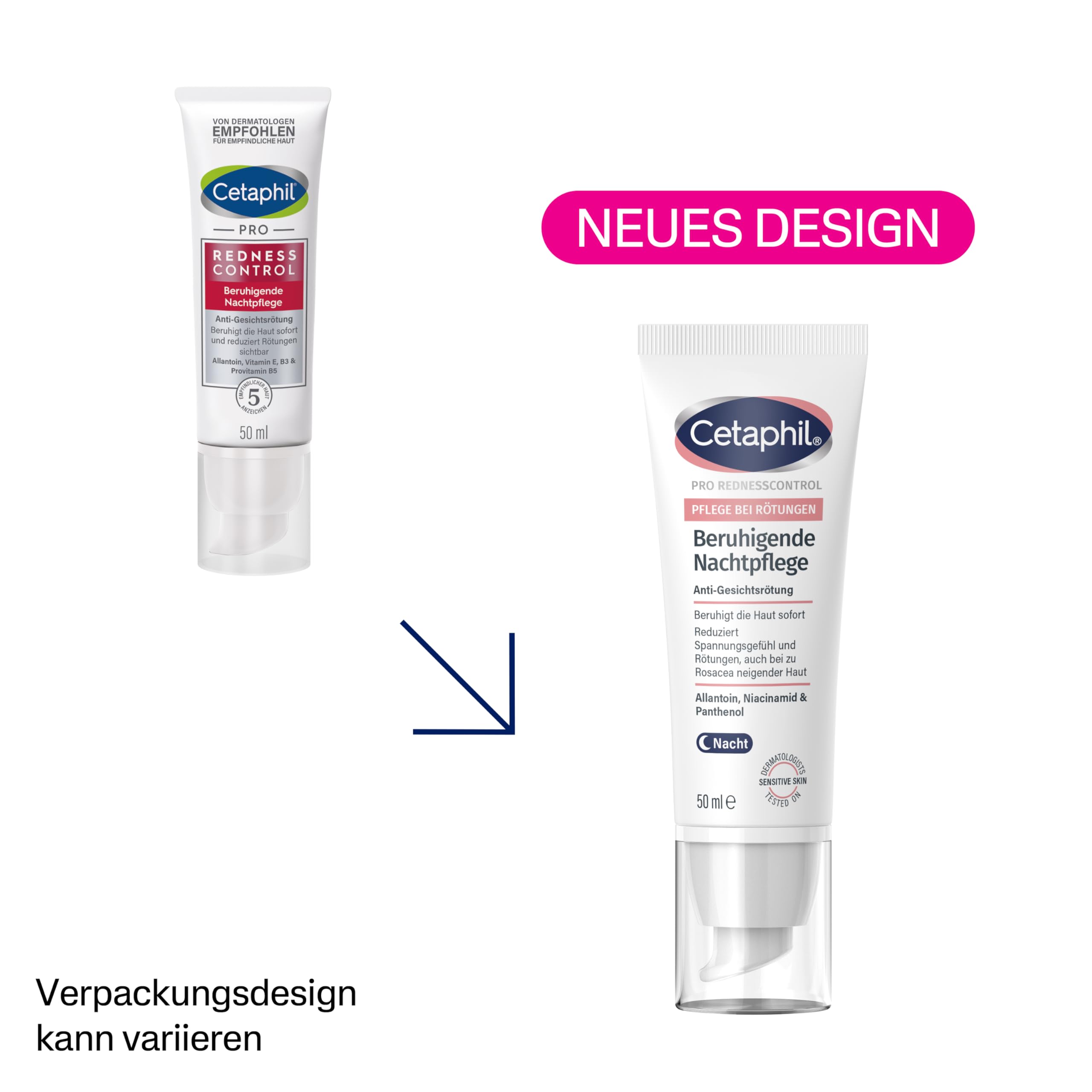 Cetaphil Pro RednessControl beruhigende Nachtpflege, 50 ml Kremowa