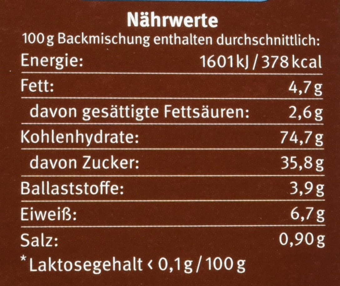 Bauckhof Schokokuchen, 6er Pack (6 x 425 g)