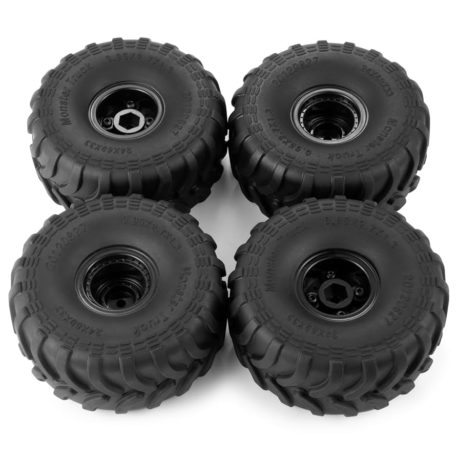 Amazon.co.jp: TRZX 4pcs 1/24 Axial SCX24 Rubber RC Car Tire