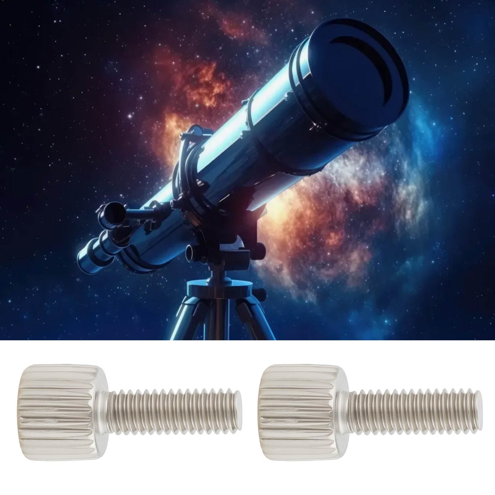 10 Viti A Testa Zigrinata M4x12mm Per La Ritenzione Dell'oculare Del Focheggiatore Del Telescopio