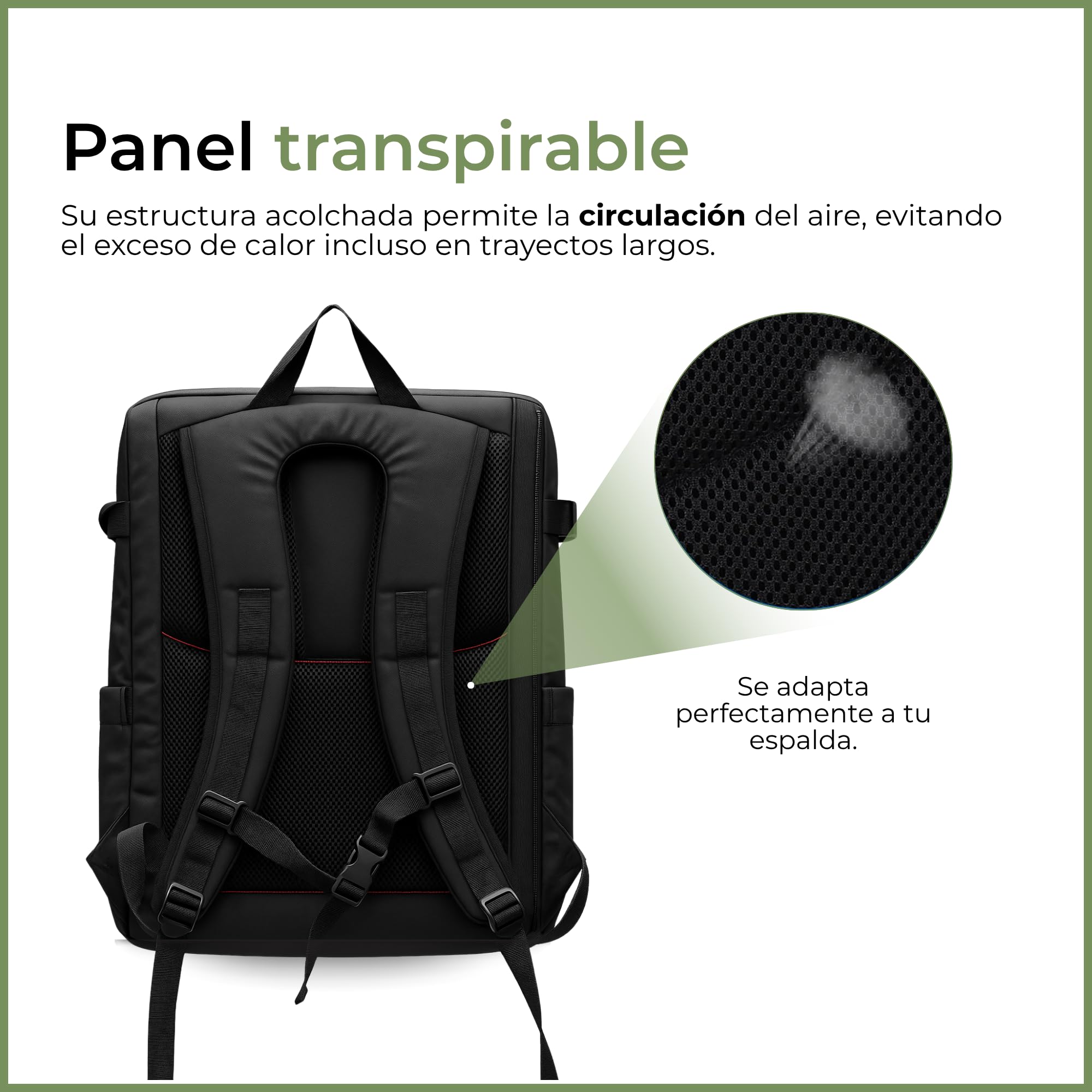 Mochila Enrollable Impermeable Rolltop Expandible 20-25L con Acceso Rápido Portátil, Casual Hombre Mujer, Ligera, Organizadores, Asa Torlley, Correas Acolchadas, Viaje, Trabajo, Universidad, Negra