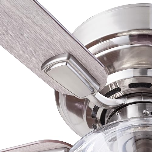 Miniatura 11 de Prominence Home MaCenna - Ventilador de techo LED tradicional de 52 pulgadas para interiores con luz, control remoto, cuchillas de doble acabado,