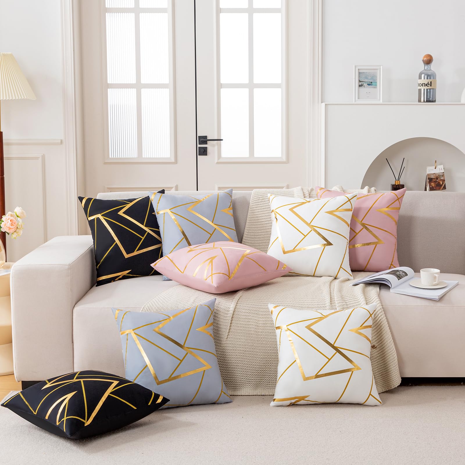 CUSCINO CHIARA 40X40 IN VELLUTO CON PIZZO - Foto 4