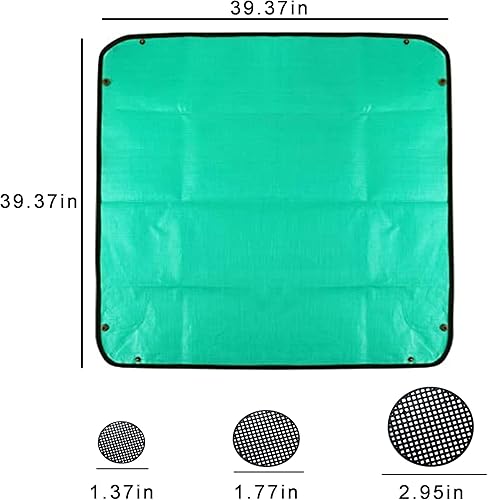 Miniatura 8 de BIUWING Tapete de trasplante de plantas de 39.4 x 39.4 pulgadas, tapete de jardinería plegable grande, impermeable, para interiores y exteriores,