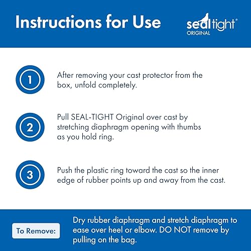 Miniatura 6 de Protector de calidad Seal Tight de Brownmed de escayola y vendajes, impermeable. Para pierna de adulto larga, 20104, 1, 1