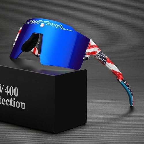 Miniatura 4 de Kossroich Gafas de sol polarizadas de béisbol de dos tamaños para adultos, jóvenes, niños, niñas, hombres, mujeres, UV400, gafas deportivas al aire