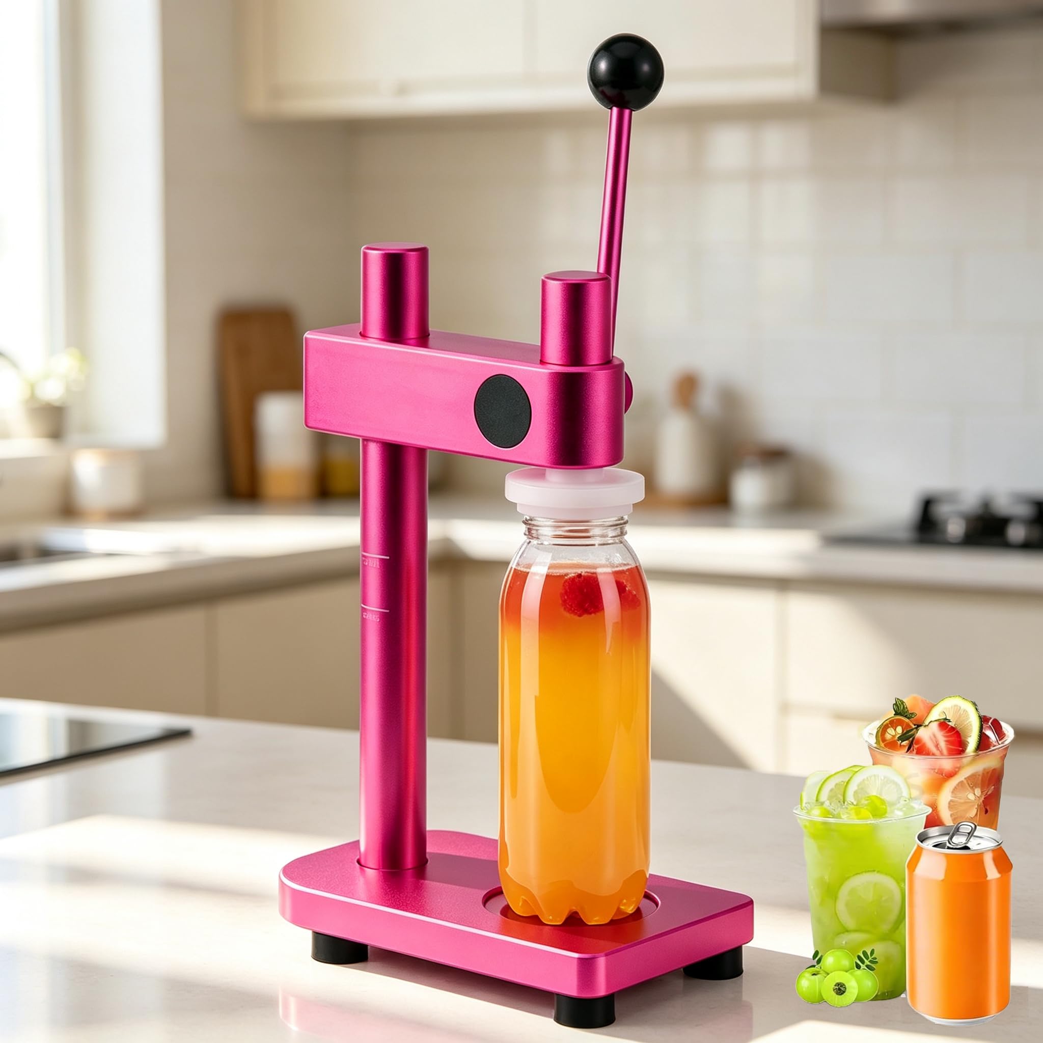 Machine à sceller manuelle pour canettes de 51 mm – Scellement rapide et