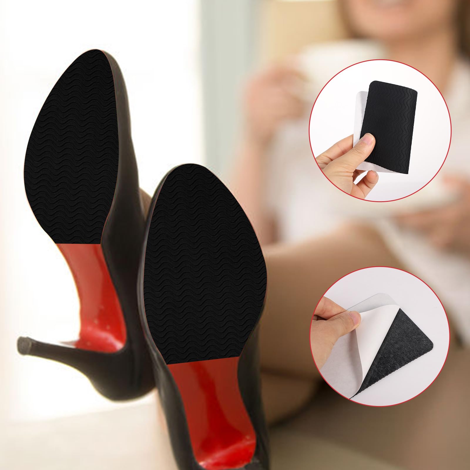 6 paar zelfklevende antislip schoengrepen schoenen zool