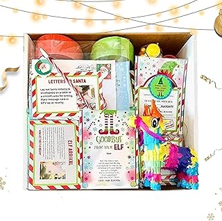 New Elf Kit 24 Days of Xmas,2023 Elf Kit 12/24 Days of Xmas, Xmas Elf Kit, Fun Elf Activities,elf Props,Xmas Countdown Elf Toys Cartoon Box Gift,Xmas Countdown Gift
