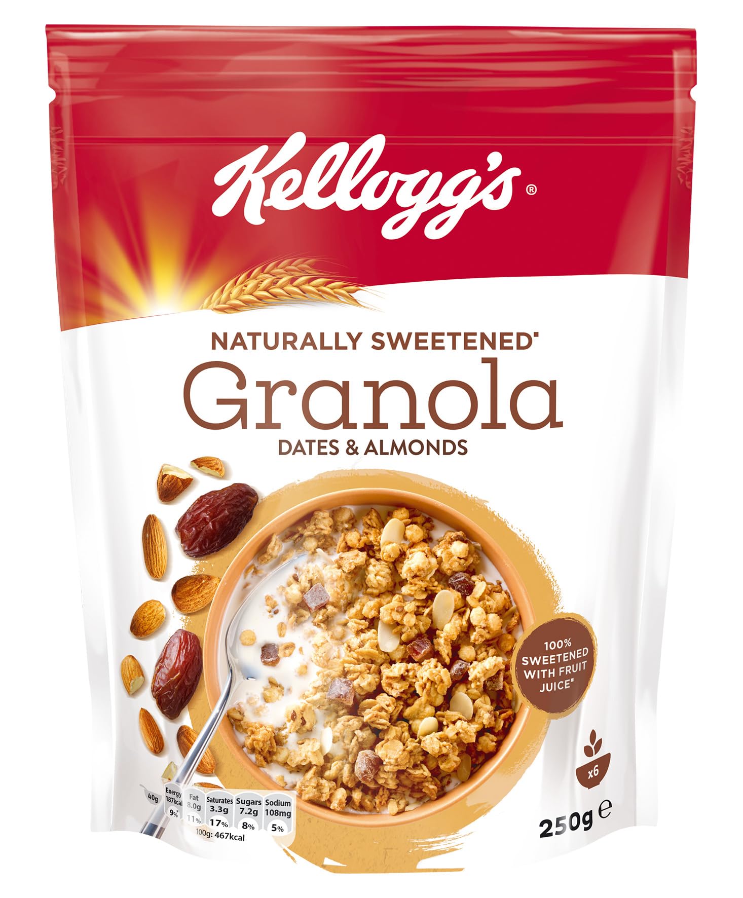 GRANOLA DATES & ALMONDS 250G