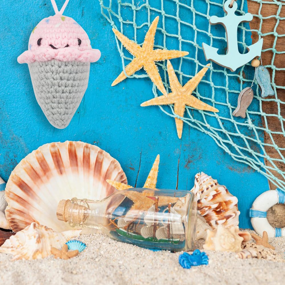 FREEBLOSS 4Set Kit Crochet Animaux Crochet Porte-clés Kit