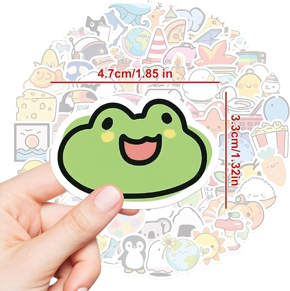 Mini Stickers Pack for Laptop, Water Bottle 100Pcs Tiny Cute Animal Vinyl Waterproof Small Stickers Gifts for Teachers Teens Girls - 4