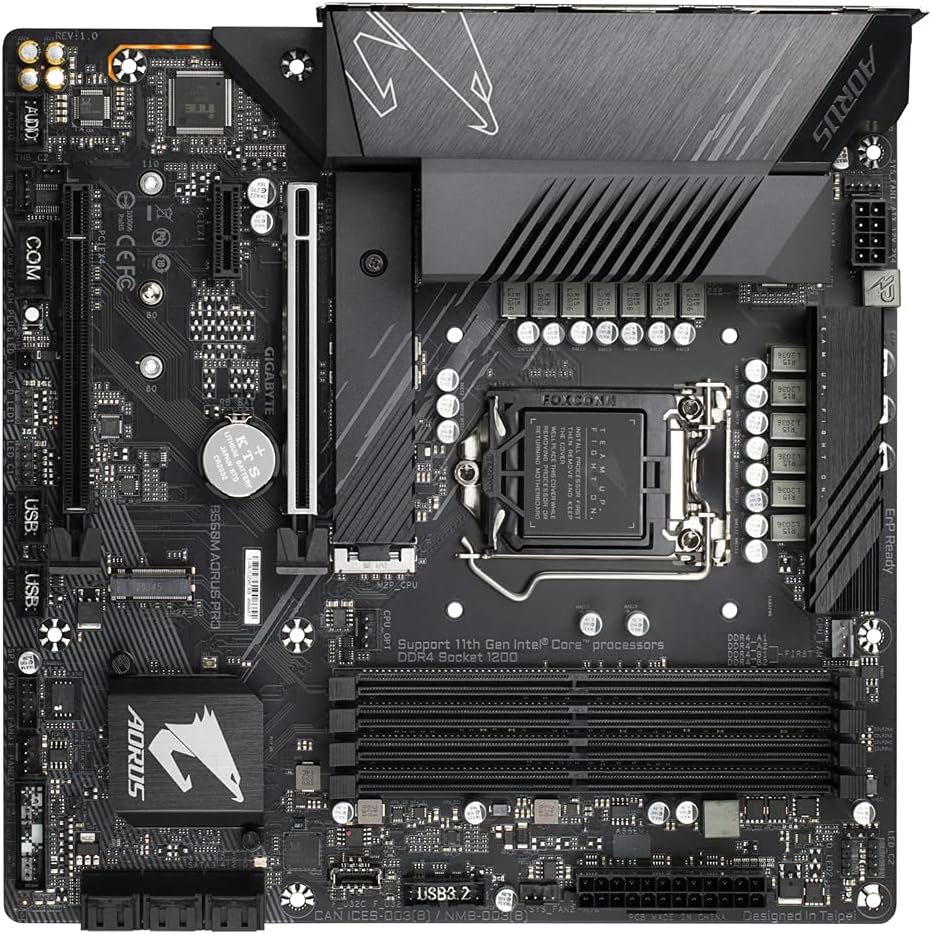 Gigabyte B560M AORUS PRO Intel B560 Express LGA 1200 Micro ATX Motherboard