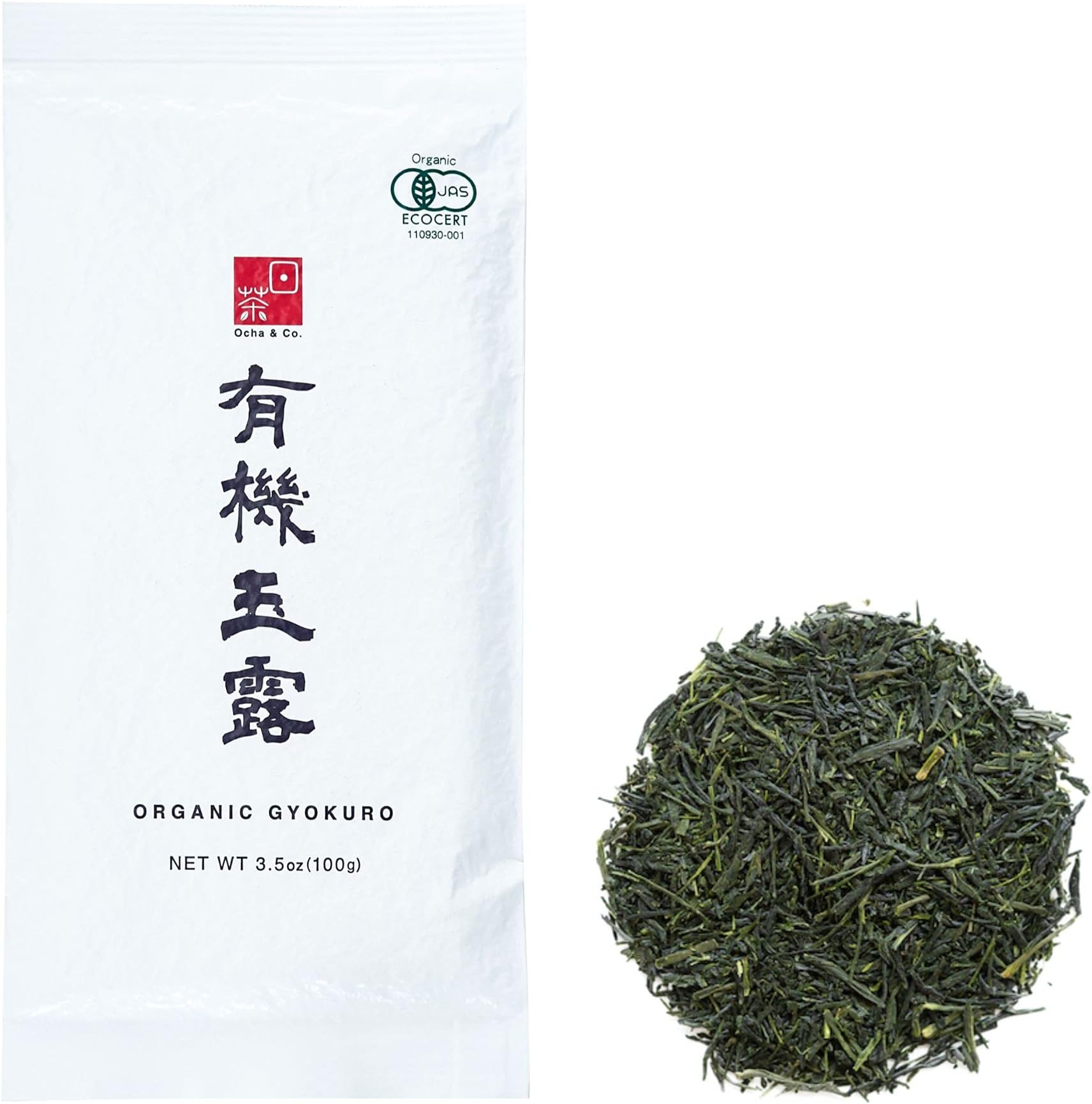 & Co. Organic Gyokuro – Shade Grown Japanese Loose Leaf – Smooth Umami-Rich Aromatic Organic green tea from Japan, 100g/3.5oz.