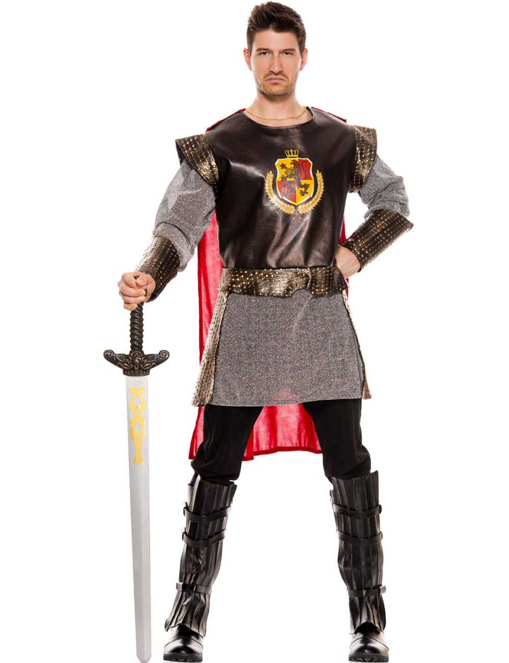 MUSIC LEGS Men's Undefeated Roman Warrior, Bronze, M