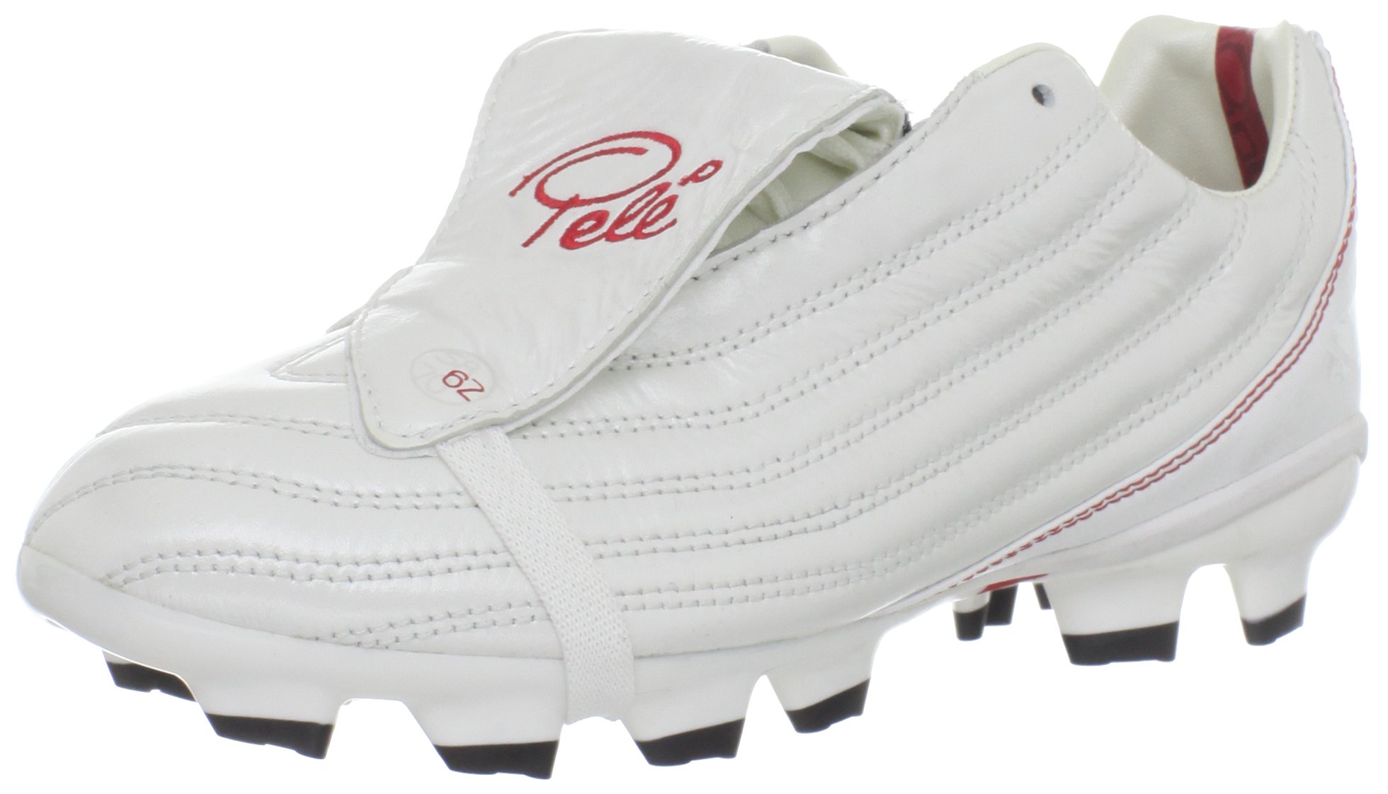 Botas de fútbol para niño blanco blanco con suela estable para campos de césped artificial 8