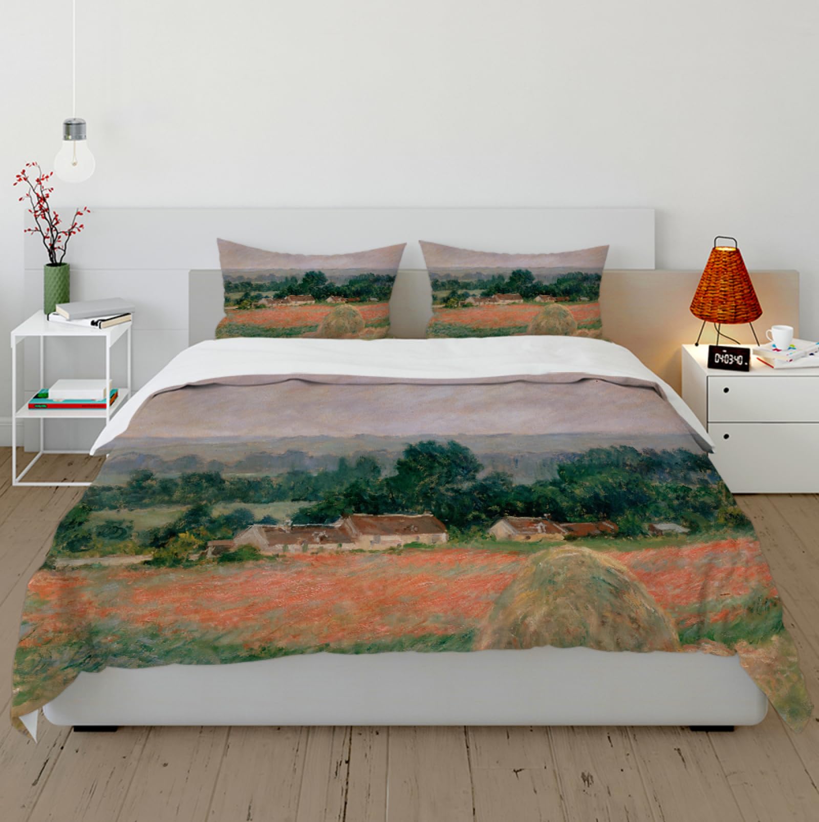 Housse de couette Botte de Foin Claude Monet 260x220cm pour lit 2 personnes