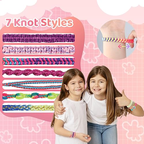 Miniatura 2 de Kit de pulsera de amistad, kit de fabricación de pulseras, manualidades para niñas de 8 a 12 años, fabricante de pulseras, juguetes para niñas de 7,