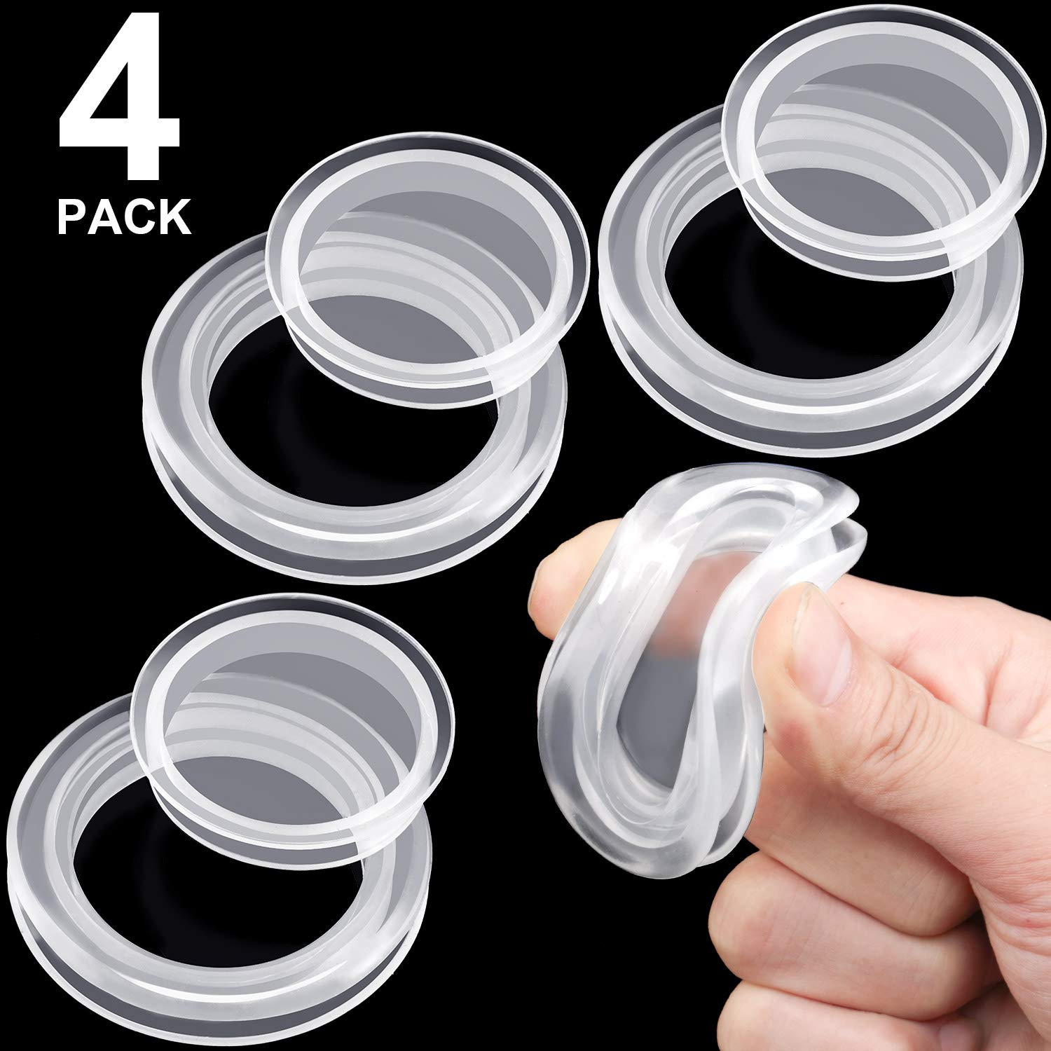 Amazon Com Maitys Clear Silicone Umbrella Hole Ring Plug And Cap Set For Glass Outdoors Patio Table Clear Deck Yard 2 Inch 4 Pieces Garden Outdoor
