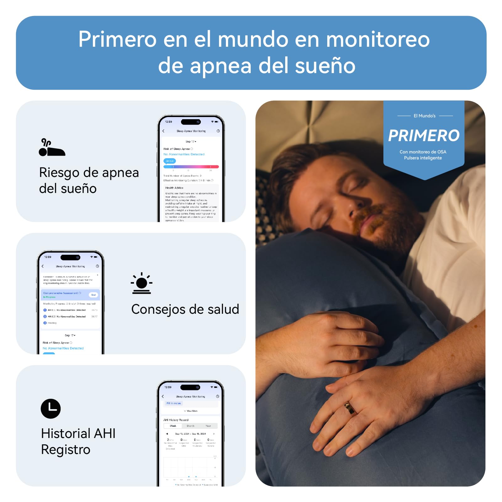 RingConn Gen 2 Smart Ring Negro Talla 9 Monitoreo Sueño Estrés Frecuencia Cardíaca Salud Femenina Sin Suscripción 12 Días Autonomía
