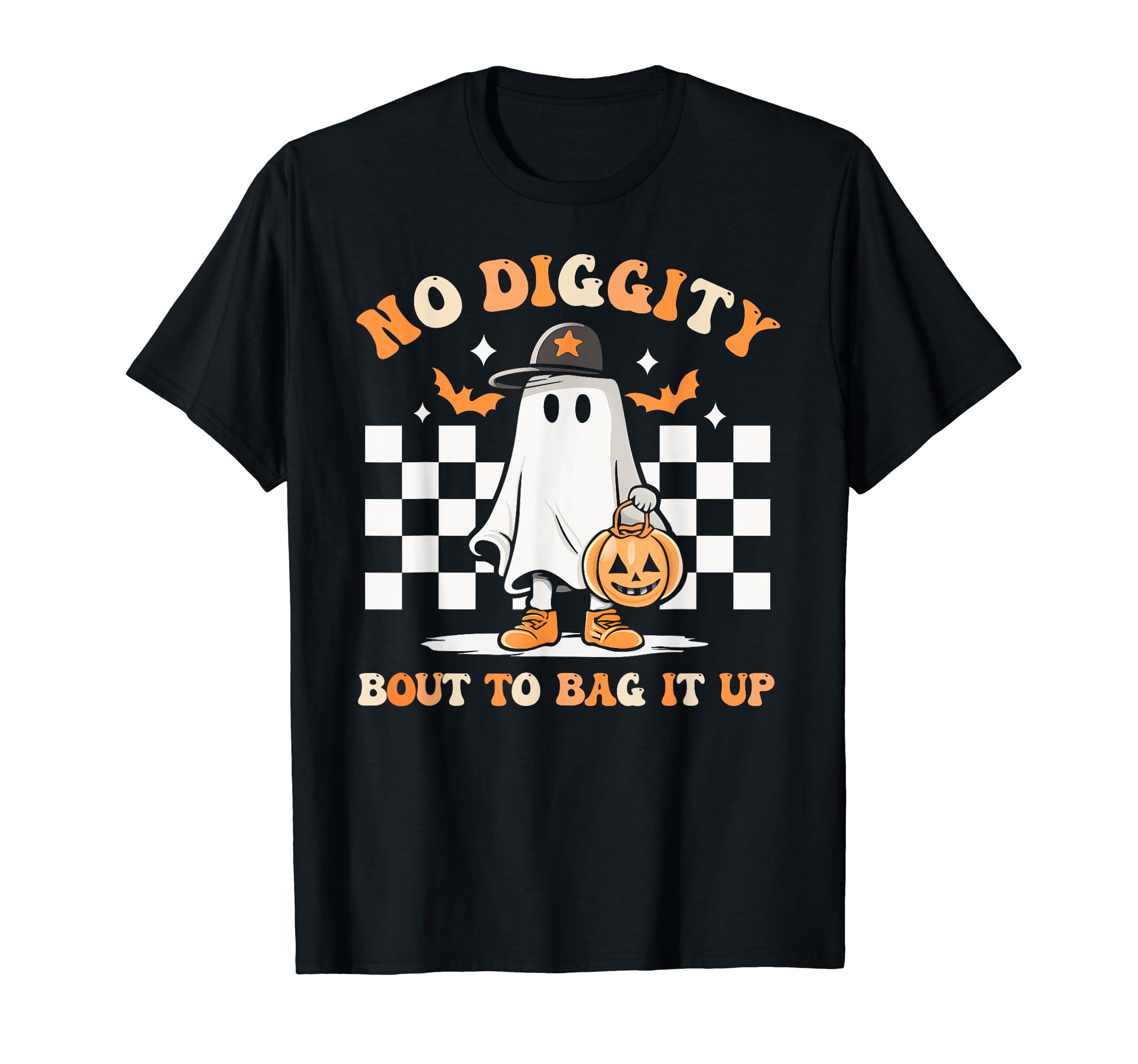Halloween Ghost No Diggity Bout to Bag it Up TeesHalloween Ghost No Diggity Bout to Bag it Up Toddler Kids T-Shirt