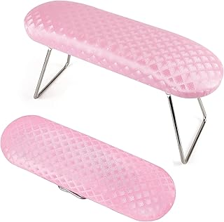 Arm Rest for Nails, TOEDO Professional Nail Arm Rest Cushion - Microfiber Leather Manicure Hand Rest for Nail Techs - Must Have Nail Tech Supplies