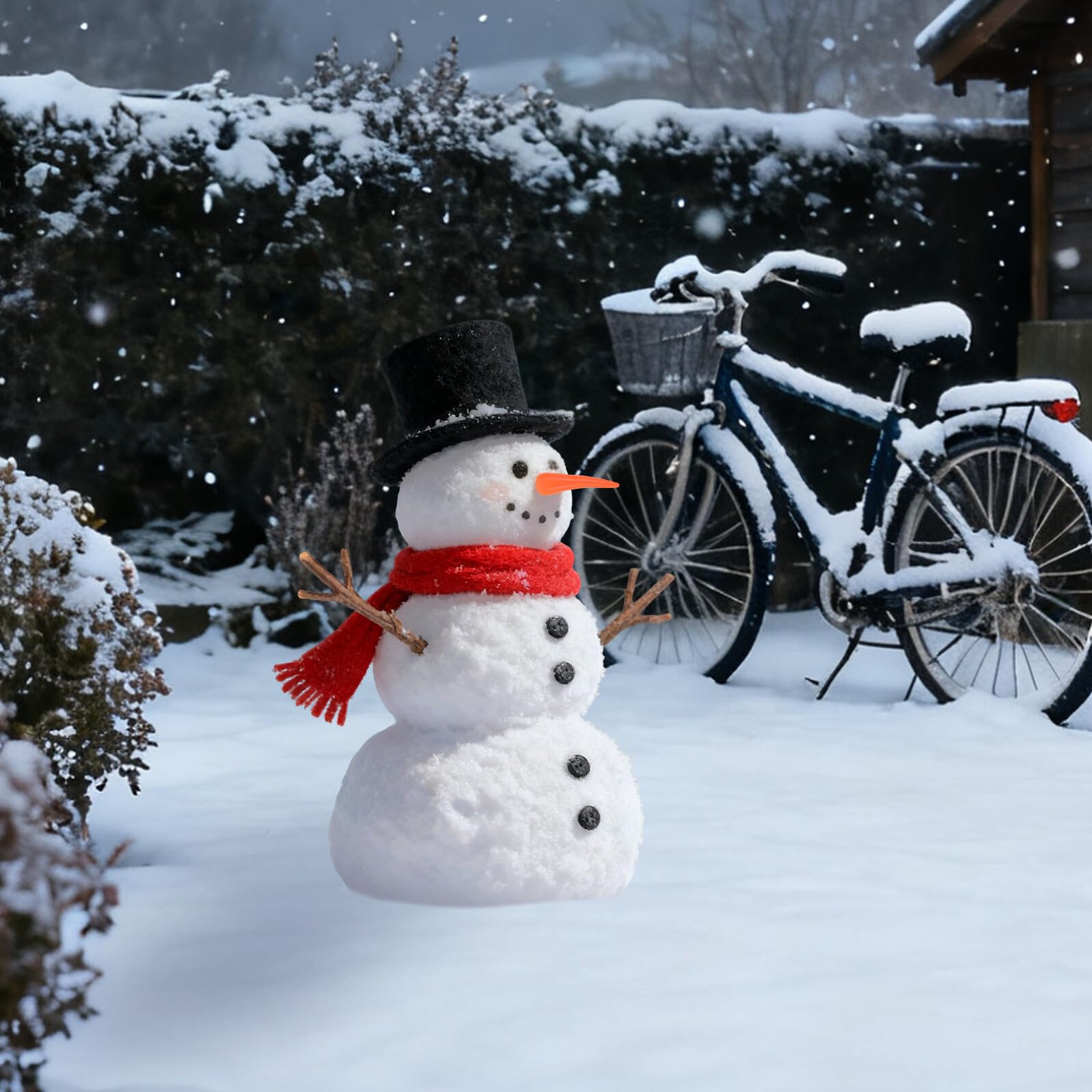 Cabilock 100 Stück Schneemann Bastelset mit 12cm Orangefarbenen Karottennasen aus Robustem Kunststoff Ersatz Schneemannnase für Selbstgemacht Weihnachtsdekoration und Schneemann Zubehör