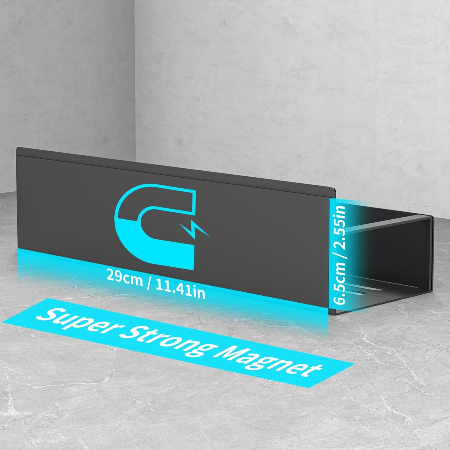 Especiero Estantería de Especias Portaespecias Paquete De 6 Estantes Magnéticos Para Especias, Organizador De Especias De Montaje En Pared De Acero Al Carbono Para Refrigerador Y Horno, Estante De Alm
