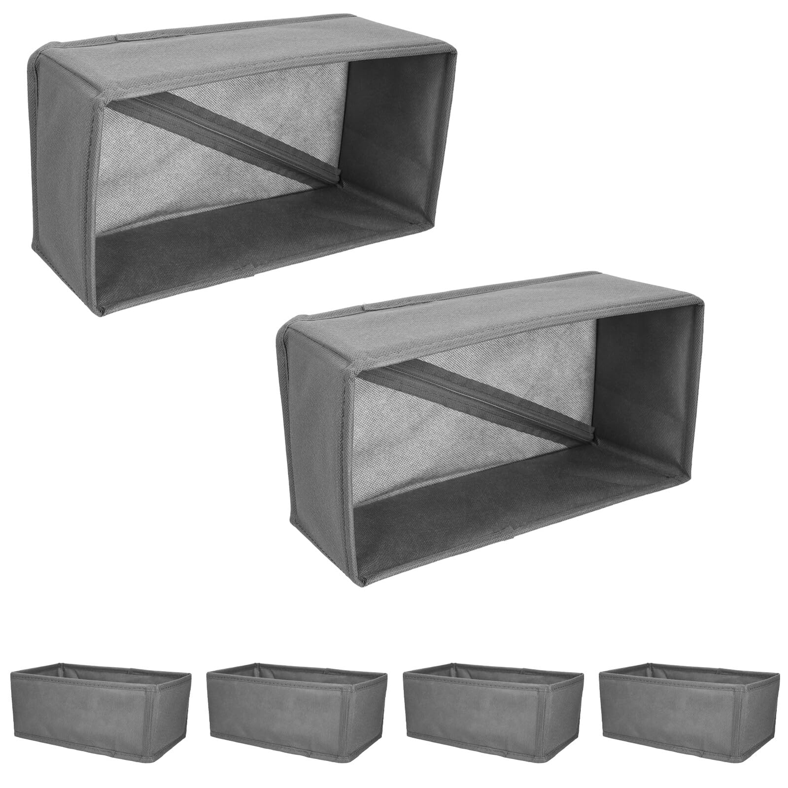 TOYANDONA 6 Stück Teiliges Stoff organizer und Kleiderschränke Unterwäsche Socken organizer mit Stabilem Offenem Design für Damenkleidung Platzsparende Ordnungsboxen