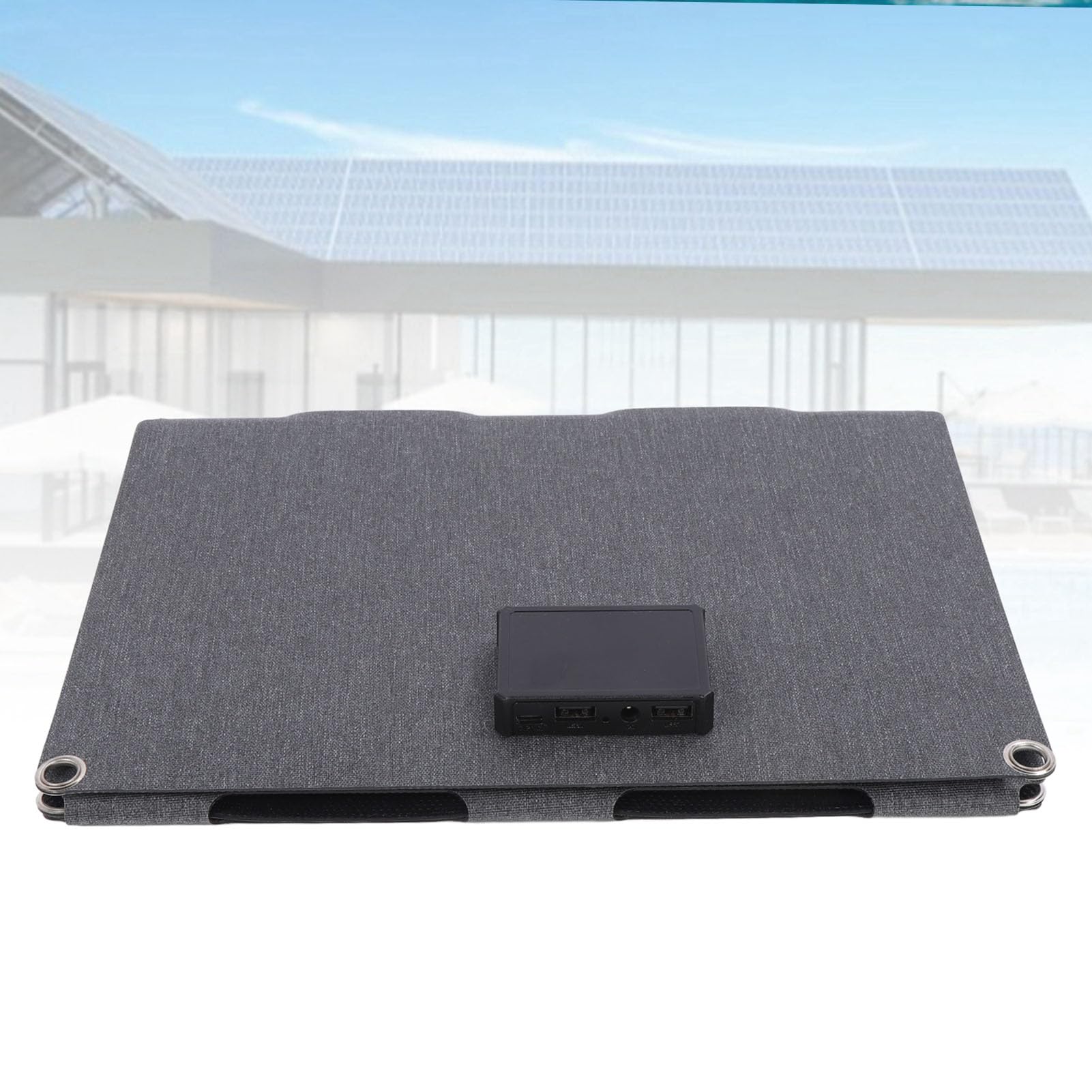 Caricatore a Pannello Solare Caricatore Solare Portatile a Ricarica Rapida Alta Potenza 40 W Compatibilità Multi-dispositivo Design a 4 Slot per l'escursionismo