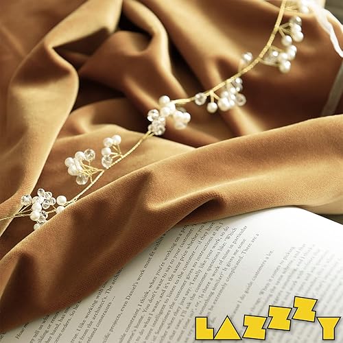 Miniatura 7 de Lazzzy Cenefa opaca de terciopelo dorado, cenefa festoneada con aislamiento térmico, pequeña cortina corta en forma de onda para dormitorio, sala de