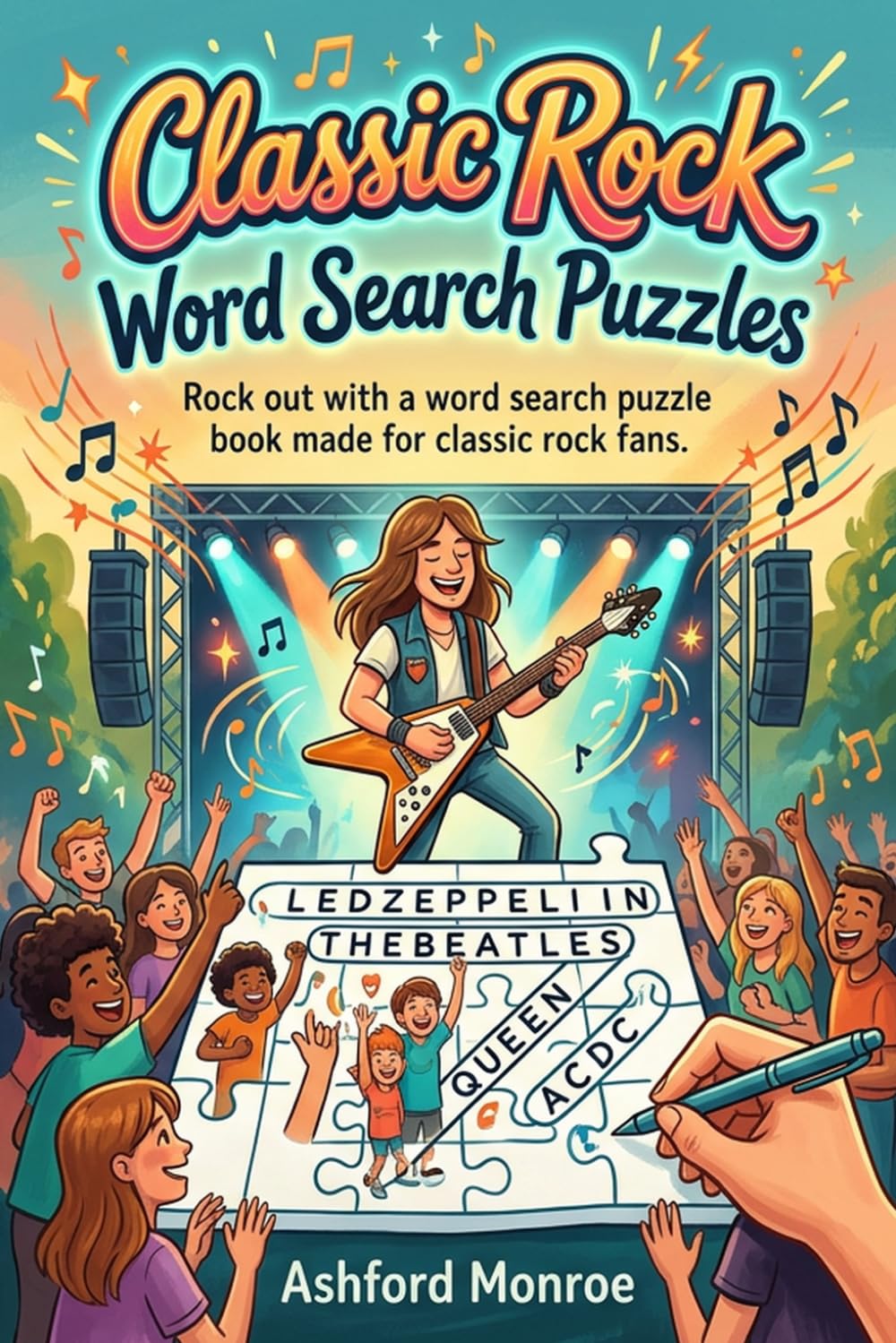 Classic Rock Word Search Puzzles