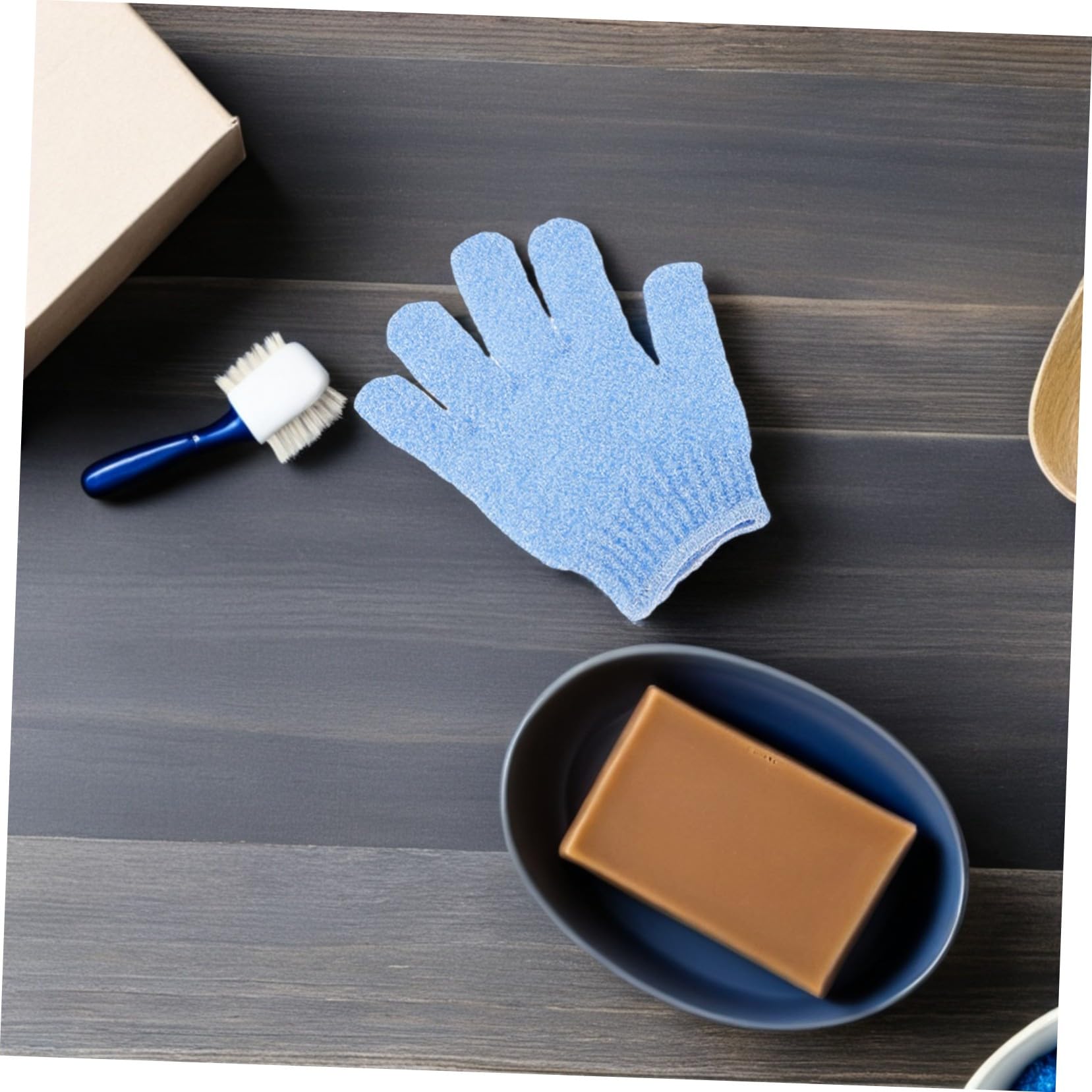 Guantes de Baño Exfoliantes de Nailon de Cinco Dedos, 16 Pares