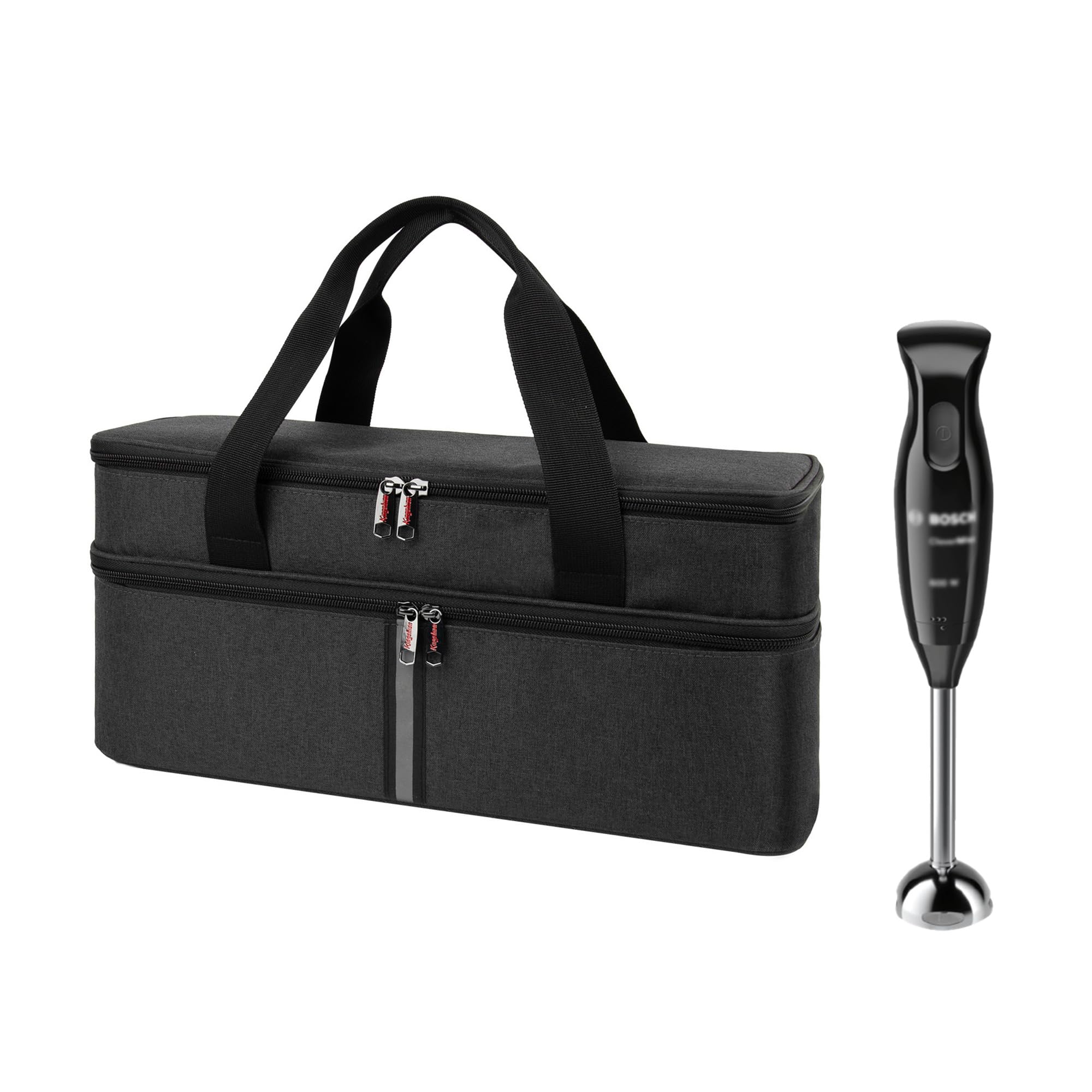 Kingshion Storage Bag for Hand Blender, Carrying Case for Immersion Blender Handheld, Stick Blender Travel Storage Organizer (Bag Only)
