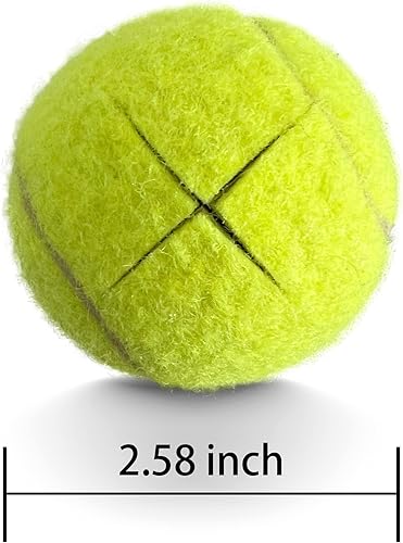 Miniatura 8 de Paquete de 4 pelotas de tenis precortadas para caminantes, almohadillas de fieltro resistentes de larga duración para patas de muebles y protección