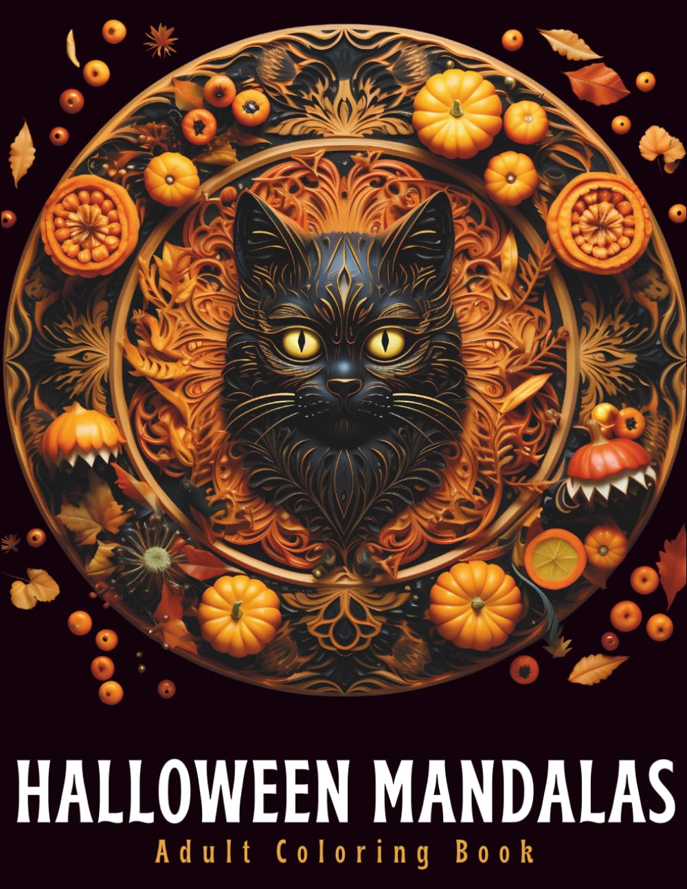 Halloween Mandalas Adult Coloring Book: A Spooky and Mindful Colouring Book for Relaxation & Stress Relief